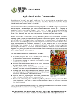 Agricultural Market Concentration
