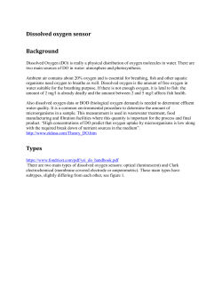 Dissolved oxygen sensor