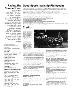 Good Sportsmanship Philosophy Credit