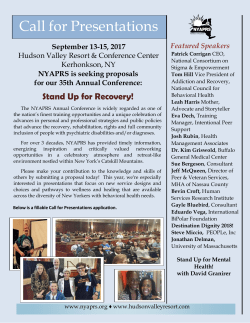Call for Presentations
