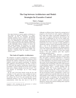 The Gap between Architecture and Model: Strategies for Executive