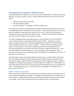 Charging and Gas Gauging for Mobile Devices