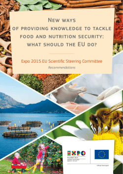 new ways of providing knowledge to tackle food and