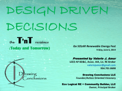 DESIGN DRIVEN DECISIONS presented by