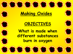 Presentation on oxides and reactions making them