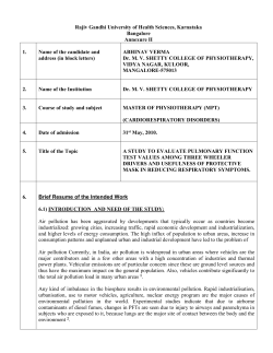 To check the pulmonary function test values in three