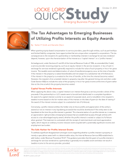 The Tax Advantages to Emerging Businesses of Utilizing Profits