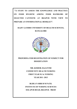 “A STUDY TO ASSESS THE KNOWLEDGE AND PRACTICE ON