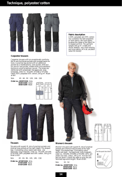 Technique, polyester/cotton