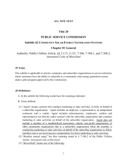 Maryland`s regulations