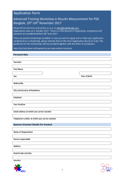 the application form