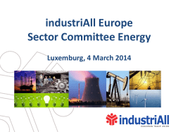 5. Presentation and discussion of the 2030 - industriAll