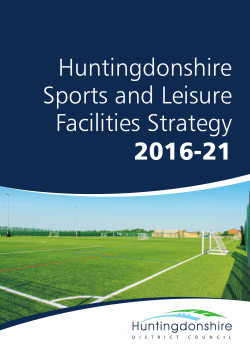 Sports and Leisure Facilities Strategy