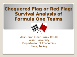 Chequered Flag or Red Flag: Survival Analysis of Formula One Teams