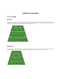 11v11 Systems of Play
