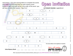 Fill in the missing letters to complete the words.