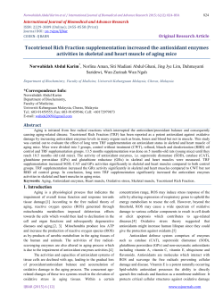 Tocotrienol Rich Fraction supplementation increased the antioxidant