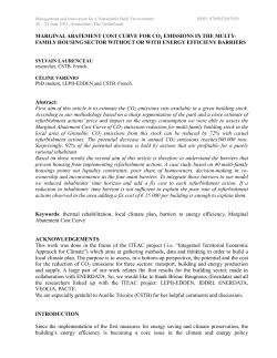MARGINAL ABATEMENT COST CURVE FOR CO2 EMISSIONS IN
