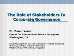 Employees as Stakeholders