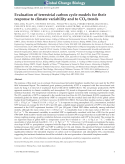 Evaluation of terrestrial carbon cycle models for their response to