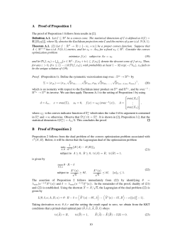 A Proof of Proposition 1 B Proof of Proposition 2