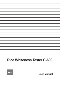 Rice Whiteness Tester C-600
