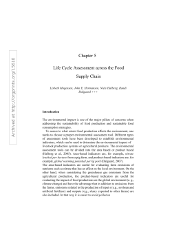 Chapter 5 Life Cycle Assessment across the Food Supply Chain