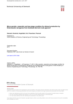 Micro-aerobic, anaerobic and two-stage condition for