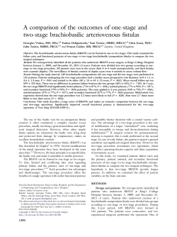 A comparison of the outcomes of one-stage and two