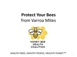Tools for Varroa Management Guide