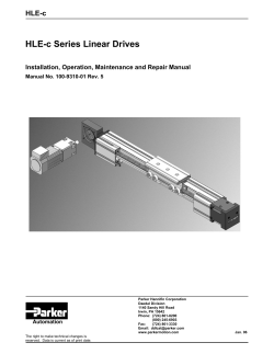 HLE-c Series Linear Drives