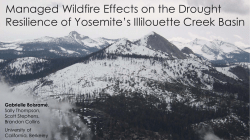 Managed Wildfire Effects on the Drought Resilience of Yosemite`s