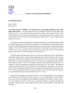 CARCO Group Information Bulletin