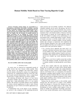 Human Mobility Model Based on Time