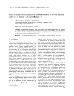 Effect of electrostatic interactions on the formation of proton transfer