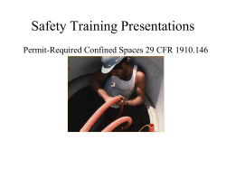 BLR`s Safety Training Presentations
