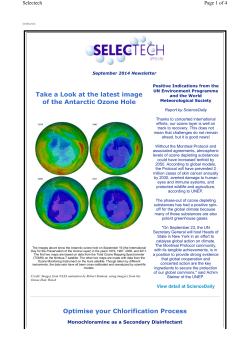 Take a Look at the latest image of the Antarctic Ozone Hole Optimise