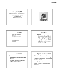 Current Trends in AAC - Speech and Hearing Association of Alabama