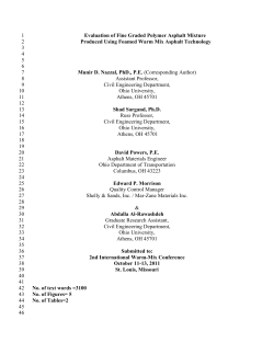 Evaluation of Fine Graded Polymer Asphalt Mixture 1 Produced