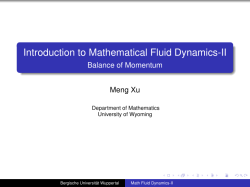 Introduction to Mathematical Fluid Dynamics-II