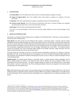 Instructions for Completing the Loan Choice Worksheet 1. Loan