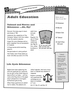 Adult Education - Temple B`Nai Israel