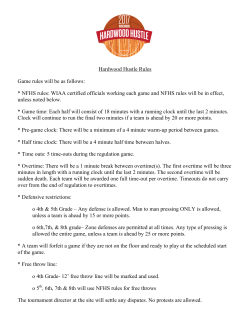 Hardwood Hustle Rules Game rules will be as follows