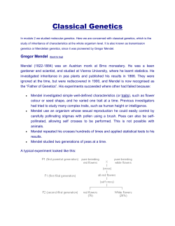 So far we have looked at the inheritance of a single gene