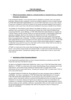 FTSE TMX INDICES ATTRIBUTION REQUIREMENTS 1. Official