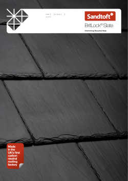 BritLock Roof Slate - Interlocking recycled slate