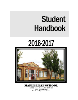 Maple Leaf School - Western School Division
