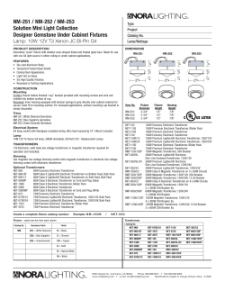 NM-251 / NM-252 / NM-253 Solution Mini Light