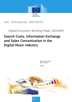 Search Costs, Information Exchange and Sales Concentration in the
