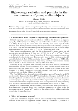 High-energy radiation and particles in the environments of young